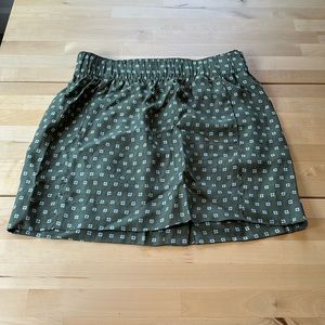 New Toad&Co Green Patterned Skirt